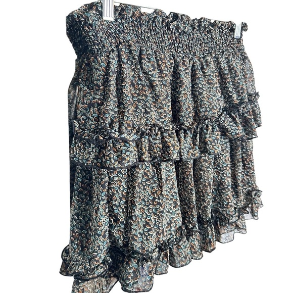 5 for $40 SALE! 
Vestique Colorful Short Ruffled Two Tiered Lined Mini Skirt S - Picture 4 of 12
